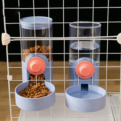 China 2023 Medium Driver Cage Adjustable Heavy Duty Slow Gravity Automatic Hanging Type Water Food Pet Bowl Medium Driver Small for sale