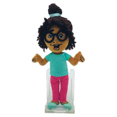 China Mini Toy Soft Plush Stuffed Plush Doll African Black Girl Stuffed Toy Kawaii Girls African Patchwork Dolls Dolls Toy For Children for sale