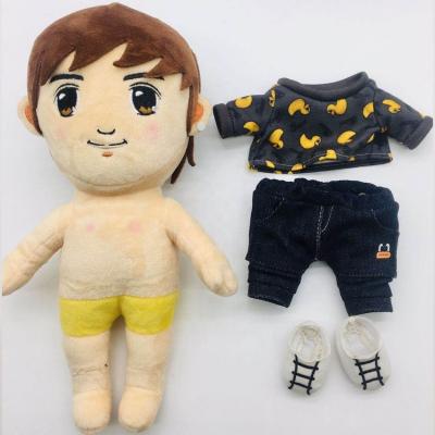 China korean design kawaii kpop plush dolls toys custom cartoon stuffed soft high quality short soft plush toy for sale