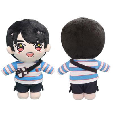 China Soft Short Plush OEM Manufacturer Custom Stuffed Human Anime Characters Doll Plush Kpop Toy for sale