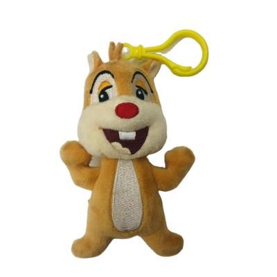 China Eco-friendly Material Customize Cute Squirrel Plush Toy Custom Plush Pendant Squirrel Toy With Key Chain for sale