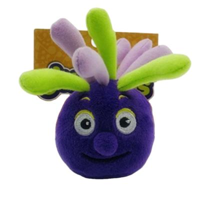 China Luxury Purple Multi Plush Funny Animal Toy Cartoon Plush Pendant Key Chain for sale