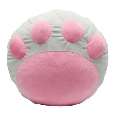 China Wholesale Custom Plush Pillow Homemade Cartoon Cat Paw Pillow Factory Decoration Plush Cushion Pink Comfy Pillow for sale