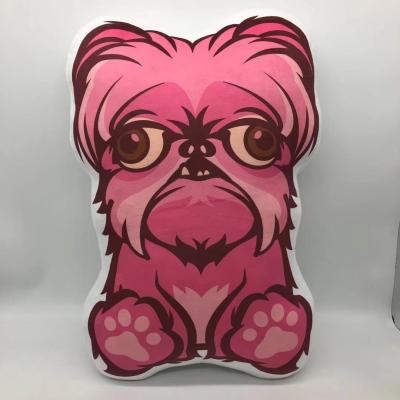 China 2022 New Home Decoration 3D Printing Picture Custom Irregular Shaped Tile Plush Mascot Cushion for sale