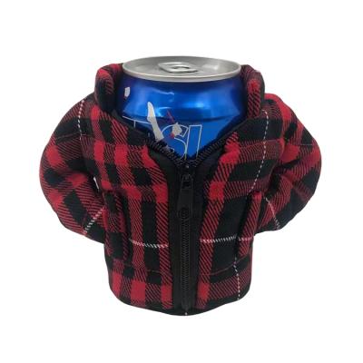 China Factory personality soda water soda beer clothing waterproof custom cover beverage cold jacket cooler bag can stand cooler for sale