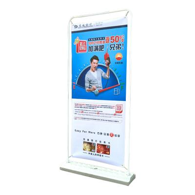 China Printing Service Retractable Portable Custom Exhibition Display Picture Outdoor Display Racks Banner Stands Door Shape Retractable Display for sale