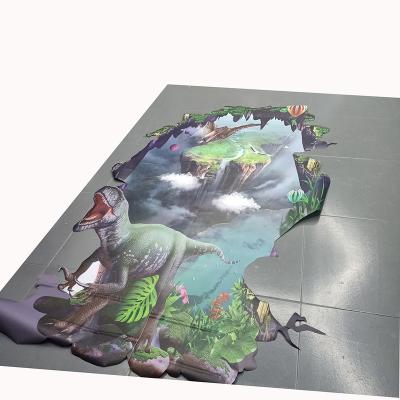 China Advertising Display Custom Design Self Adhesive PVC Vinyl Advertising Decal Floor Sticker Printing for sale