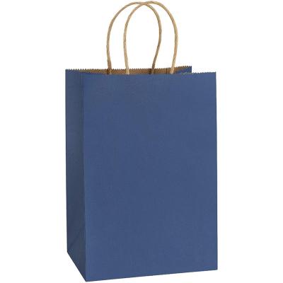 China Eco Friendly Recycled Kraft Materials Hot Sale Colorful Packaging Paper Bag With Handle for sale