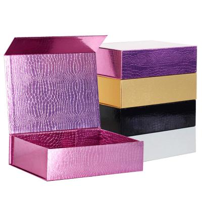 China Recycled Foldable Gift Paper Clothing Box Packaging Storage Low Moq Materials VBOX Custom Color Cardboard Fashion With Magnetic Lid for sale