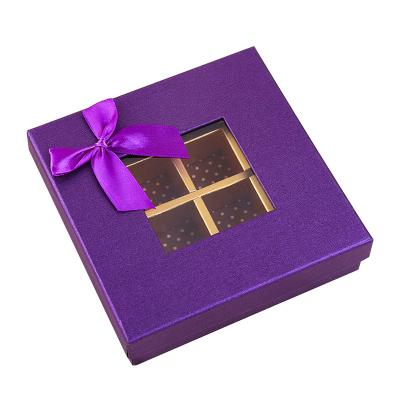 China Recycled Materials VBOX Luxury Decorative Square Chocolate Paper Gift Box for sale