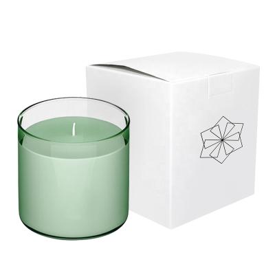 China VBOX Recyclable Custom Foldable Candle Soap Jar Gift Box Packaging for sale