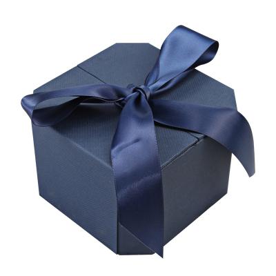 China VBOX Wholesale Recyclable Unique 3D Jewelry Paper Luxury Gift Box With Ribbon for sale