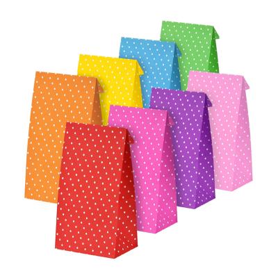 China VBOX Recyclable Wedding Favor Flat Bottom Paper Party Bags for sale