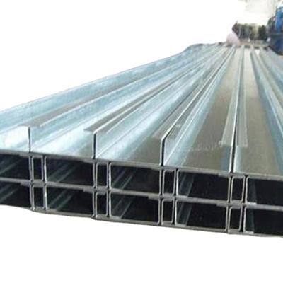 China High quality structural galvanized metal construction c channel purlin steel villa hanger garage building gymnastic channel for sale