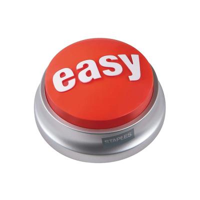 China Custom recordable easy button /advertise/display promotion button talking sound buttons for sale