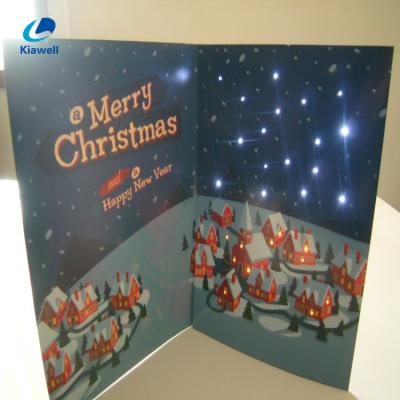 China Europe Shenzhen factory led light greeting card colorful led postcard for sale