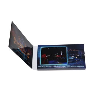 China Europe Customized Printing Song Download Memory Card VCR Greeting Card Video Business Card for sale