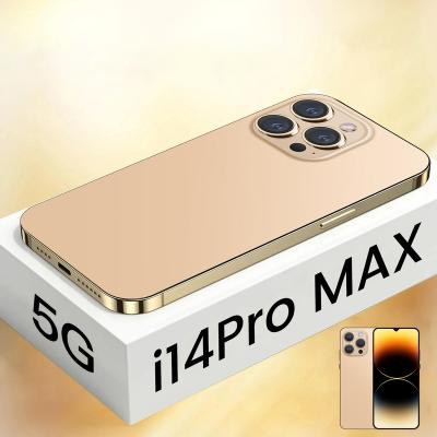 China Custom High Quality 16gb+512gb Android 5g Camera Android Smartphone I14 Pro Max Beauty Phone 7.3 10.0 Cell Phone Wholesale Cell Phones for sale