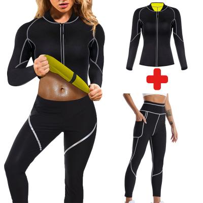 China Waist Trainer Sauna Suit Women Breathable Slimming Pants Shapewear Sauna Shirt For Weight Loss Fitness Slim Sauan Vest Shaper Vest for sale