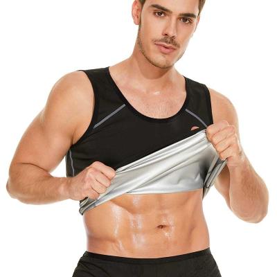 China QUICK DRY Sauna Vest For Men Sweat Tank Top Weight Loss Suit Slimming Shirt Body Shaper Fat Burner Gym Sport Workout Fitness for sale