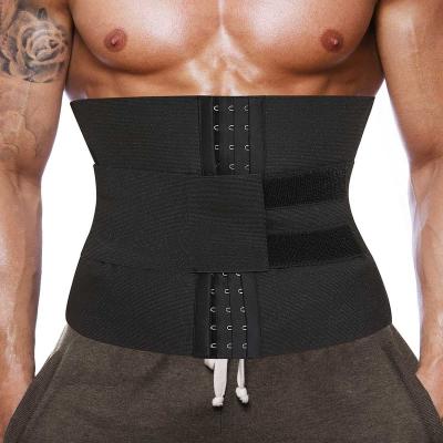 China Spandex Burner Workout Fitness/Nylon Waist Trainer Waist Cincher Trimmer Belly Wrap Weight Loss Band Slimming Belt Body Shaper Men Fat Waist Trainer for sale