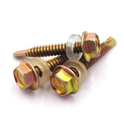 China Steel Blanking HEX Metal Screws Hex Head Self Drilling Screw for sale