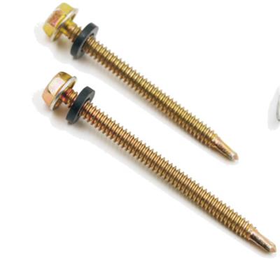 China HEX Hex Head Self Drilling Screw With EPDM Bonded Washer Hex SDS for sale