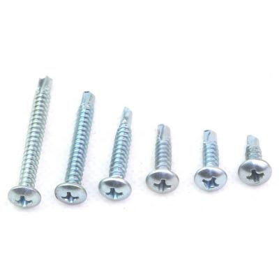 China Galvanized Pan Mushroom Head Phillips Self Drilling Screw for sale