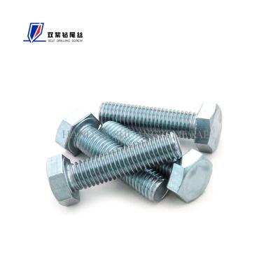 China Factory Wholesale Carbon Steel Hexagon Screw Bolts Steel Fasteners Spot Supply for sale