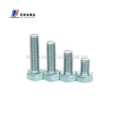 China Steel Galvanized Hexagon Bolts GB30/21 Hexagon Screws Grade 4.8 Galvanized Hexagon Screws Wholesale for sale