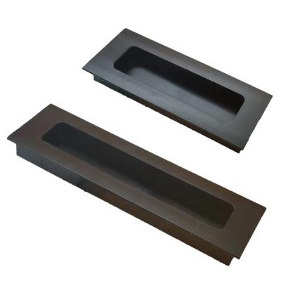 China DFL Modern Aluminum Alloy Recessed Sliding Door Handle Concealed Door Handle Sliding Drawer Pull Handles for sale