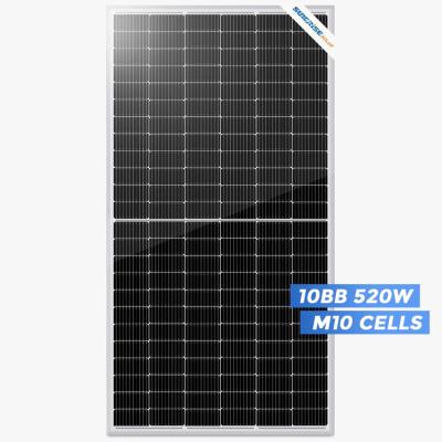 China Sunerise Solar Panels 550W Perc Half Cut 520W 525W 530W 535W 540W 545W Mono Solar Panel 182mmx182mm for sale