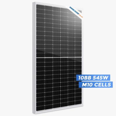 China Sunerise 545W 550W 144 Cell Solar Powered Solar Panel Price 182mmx182mm for sale