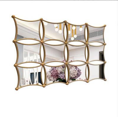 China High Quality Multifunctional Decoration Design Home Art Decorative Rectangle Gold Metal Frame Wall Mirrors New for sale