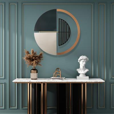 China Modern Simple Living Room Wall Bedroom Dining Room Metal Wall Hanging Creative Eco-friendly Circular Gardening Decorations for sale