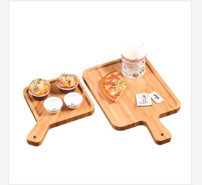 China Multifunctional Decoration Fruit Storage Tray Heat Resistant Tray Eco-friendly Bamboo Dessert Snack Dish Bakeware Home Use for sale