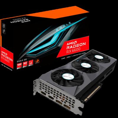 China Workstation 6500 6600 6700 6800 Box Graphics Cards For Gaming Graphics Card MASTER Radeon RX 6600 EAGLE 8G for sale