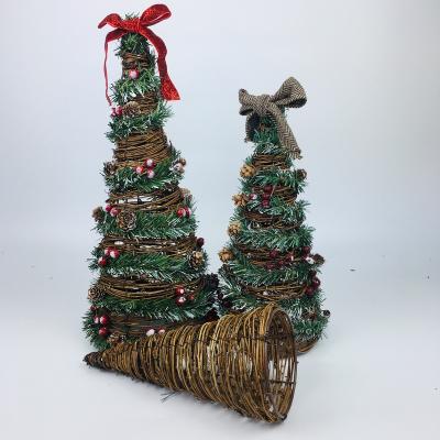 China PVC Christmas Tree Vine Creative Handwoven Natural Earth Christmas Tree for sale