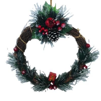 China PVC Artificial Flower Christmas Decorations Christmas Wreath Christmas Ornaments for sale