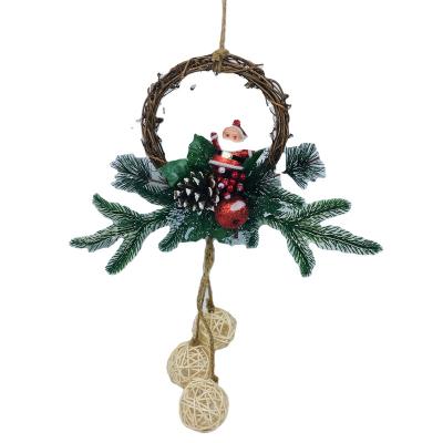 China PVC Amazon is dedicated to factory direct sale Christmas gifts and rattan hanging wreaths on Christmas decoration doors for sale