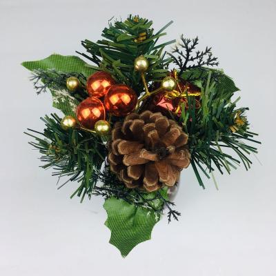 China PVC plastic factory direct sales of artificial flowers Christmas decoration party decoration connections for sale