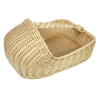 China Hot Selling Multifunctional Stackable Hotel Rooms Storage Woven Shoes Wicker Basket for sale