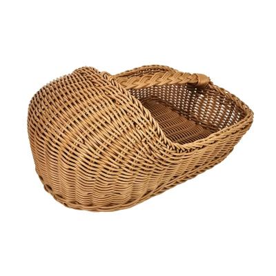 China Hot Selling Hotel Room Shoe Basket Multifunctional Stackable Storage Woven Shoe Wicker Basket for sale