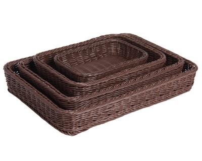 China Wholesale Handmade High Quality Custom Size Weave Wicker Wicker Basket Viable Storage for sale