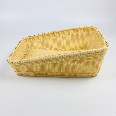 China Sustainable Supermarket Bread Bread Basket Washable Blue for sale