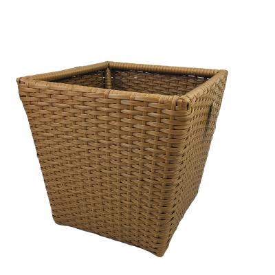 China Handwoven Sustainable Factory Direct Hotel Room Storage Basket PP 5 Star Rattan for sale