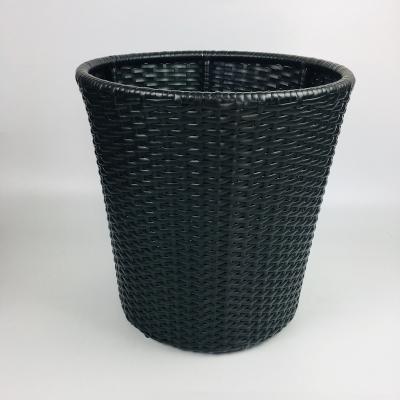 China High End Sleek Stylish Storage Basket Dirty Laundry Hamper PP Rattan Laundry Hamper for sale