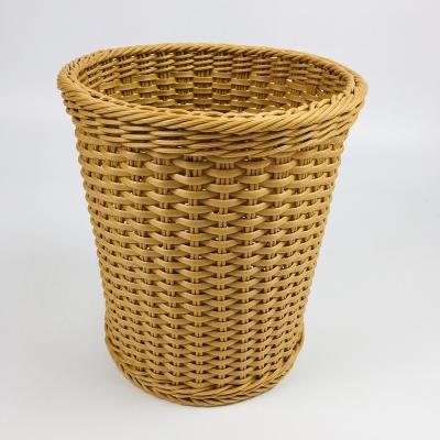 China Sustainable Use High Quality Rattan Basket Trash Can Kitchen, Bathroom, Wardrobe, Living Room for sale