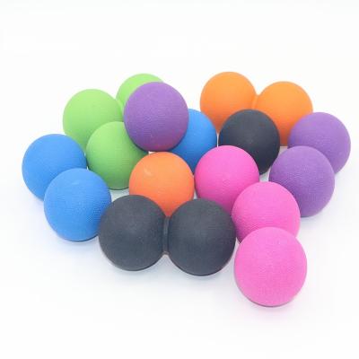 China Smooth Deep Muscle Relaxation Fascia Ball Lacrosse Point Massage Healing Peanut Fitness Ball for sale