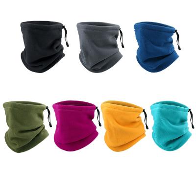 China Winter Windproof Fleece Recycling Scarf Keep Warm Outdoor Scarf With Drawstring for sale